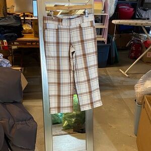 SO Plaid Beige and Brown Pants